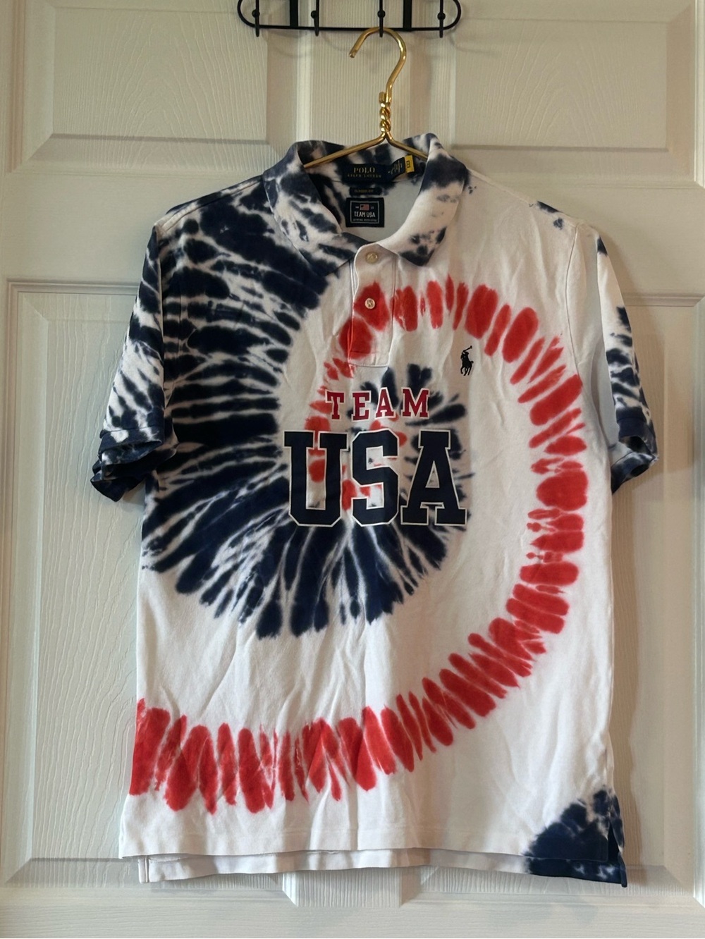 Polo Ralph Lauren Team USA Tie Dye Polo Shirt